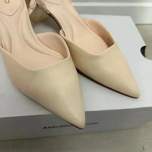 Aldo Malaga Sling Back High Heel Light Pink Formal Shoes Size  7.5 NWT - Picture 13 of 13